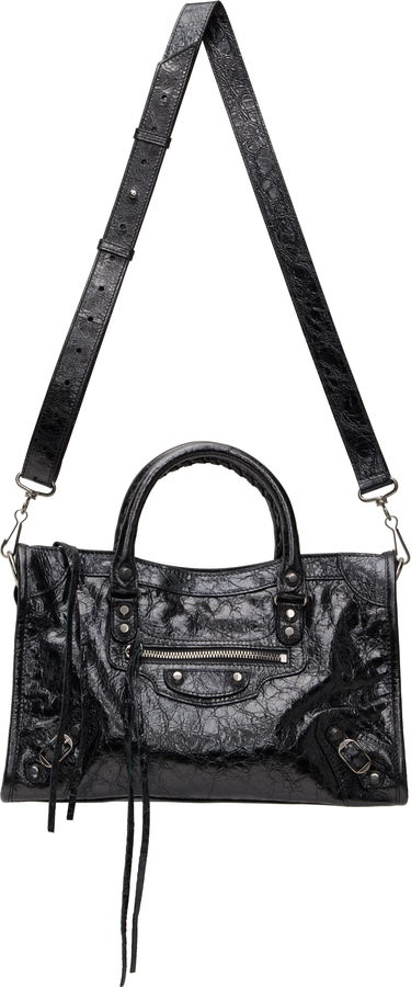 Tote bag Balenciaga 'Le City' Small Leather Bag Čierna | 811442 2AA9R, 3