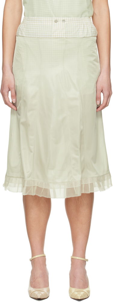 Sukňa Maison Margiela Maison Margiela 'Anonymity Of The Lining' Midi Skirt Zelené | S51ME0030 MTJ022, 0