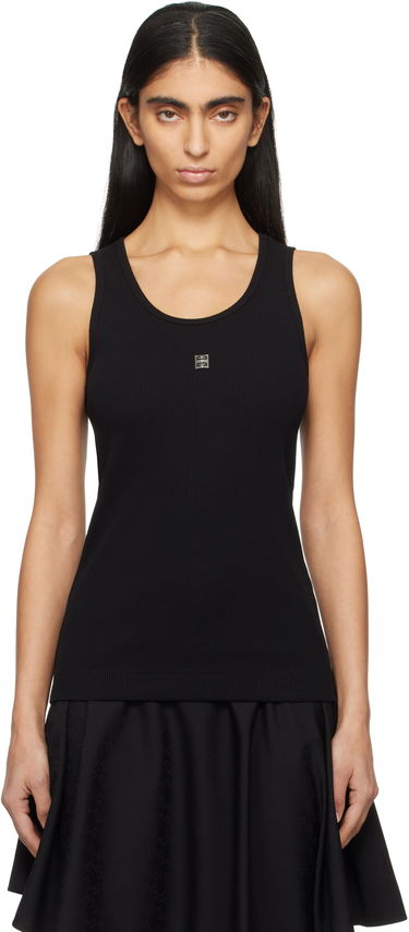 Tielko Givenchy Ribbed Tank Top Čierna | BW70CH3YHY001, 0