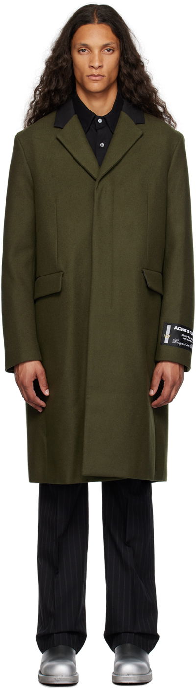 Kabáty Acne Studios Single-Breasted Zelené | B90724-, 0