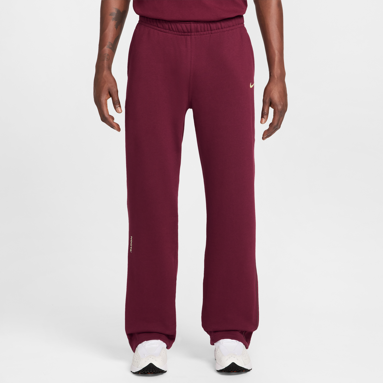 Tepláky Nike NOCTA Fleece CS Cuffless Pants Vínová | FZ4675-638, 1