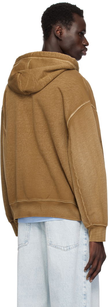 Mikina Eckhaus Latta Eckhaus Latta Zip-Up Hoodie Hnedá | 1103-EL-PS25-B - BISON, 2