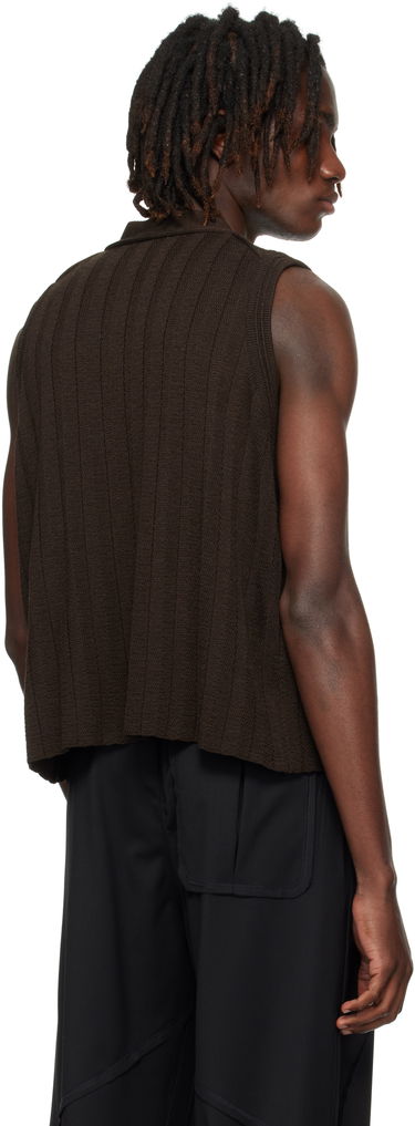 Vesta KIKO KOSTADINOV Kiko Kostadinov Fitz Knit Vest Hnedá | KKAW25KN02-92, 2