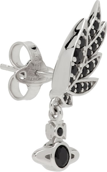 Náušnice Vivienne Westwood Single Stud Earring With Crystals Metalická | 6201034R-01P171-SM, 1