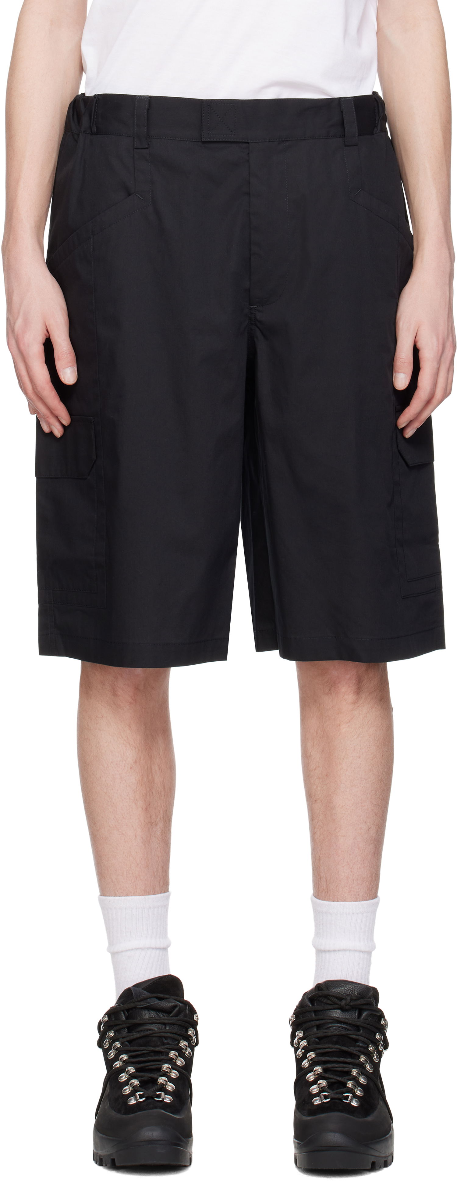 Šortky GR10K GR10K Poplin Cargo Shorts Čierna | BG112087DI, 0