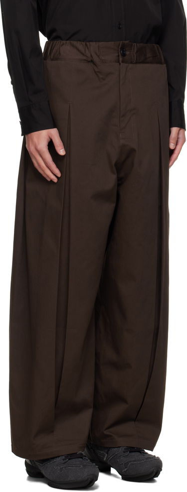 Nohavice sage NATION SAGE NATION Box Pleat Trousers Čierna | S011 BOX PLEAT TROUSER COTTON, 4
