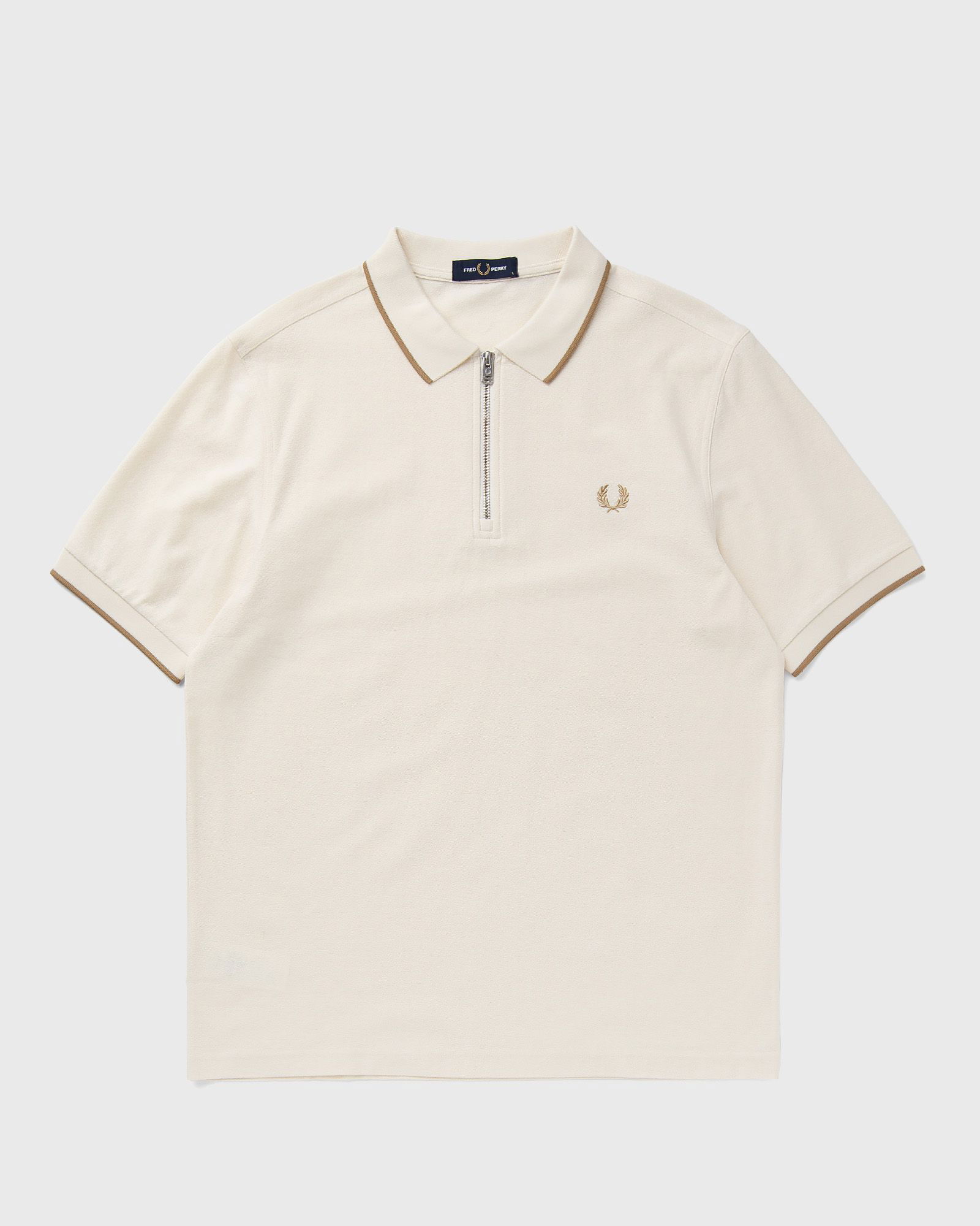 Crepe Pique Zip Neck Polo