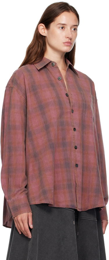 Košeľa OUR LEGACY Our Legacy Borrowed Plaid Shirt Ružová | M4252BIDC, 4