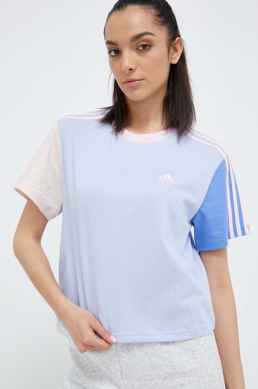 Crop Top adidas Originals Essentials 3-Stripes Single Jersey Crop Top Rôznofarebný | IC1472, 0