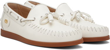 Tenisky a topánky Valentino Valentino Garavani Palm Avenue Buffalo Leather Boat Shoes Biela | 7Y2S0K85PNJ, 3