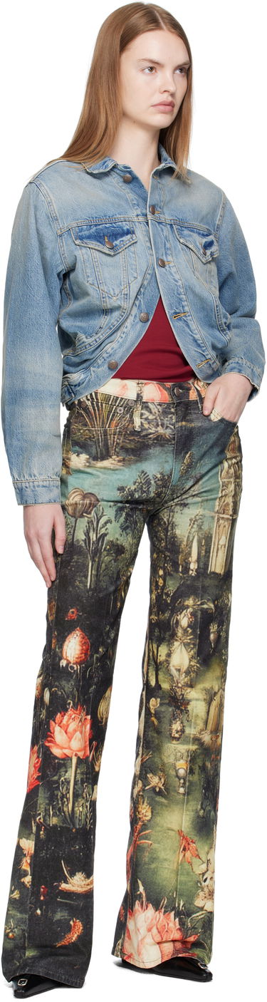 Džínsy R13 Scenic Print Flare Jeans Rôznofarebný | R13WD188-D350A, 3