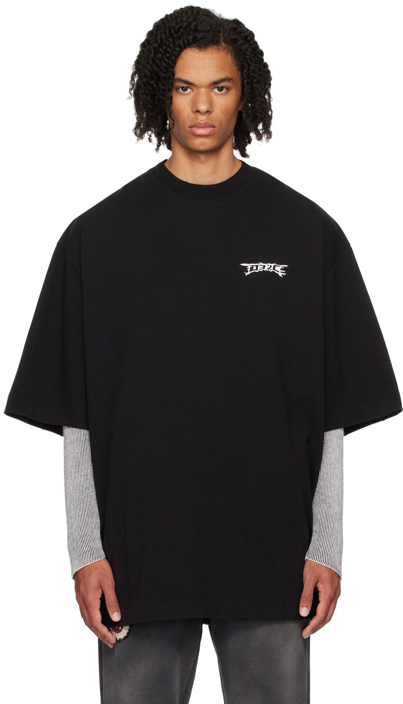 Tričko 032C Black Nerve Shatter T-Shirt Čierna | F24-URC-0151-050, 0