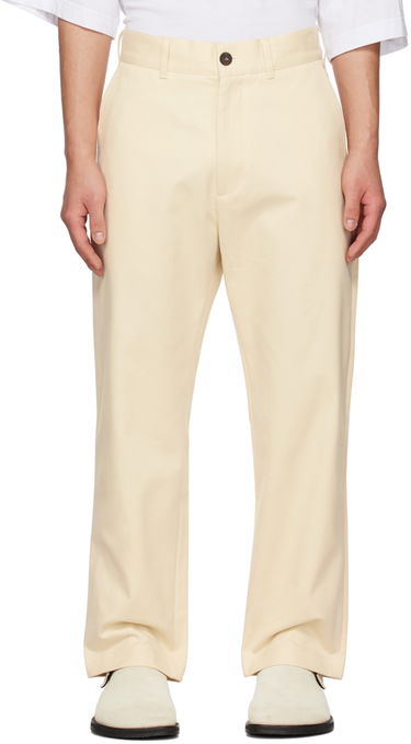 Nohavice Studio Nicholson Studio Nicholson Bill Trousers Béžová | BILL SNM - 082 -, 0
