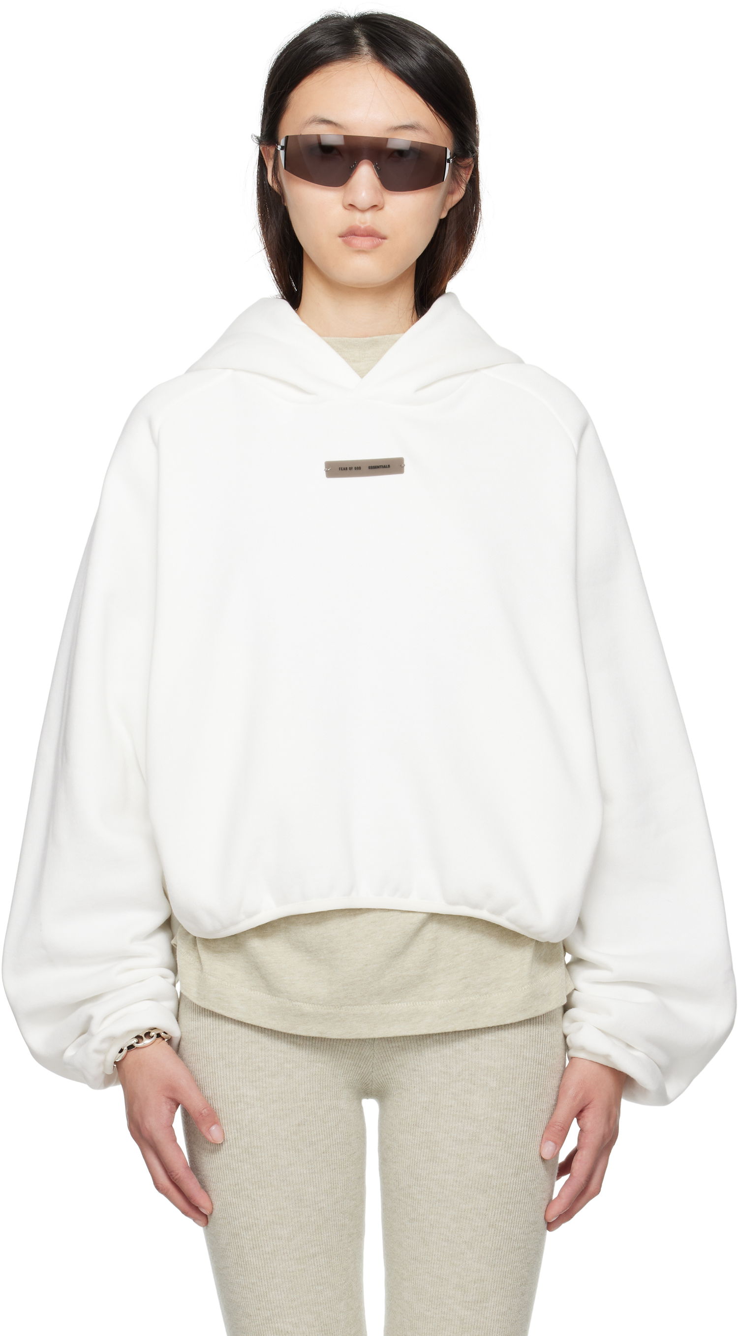 Mikina Fear of God ESSENTIALS Modern Fit Hoodie Biela | 192SP257754FW, 0