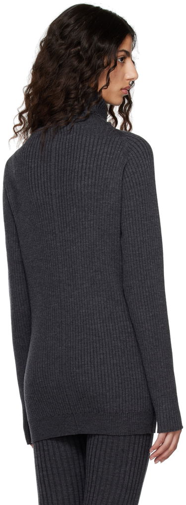 Sveter TOTEME TOTEME Pinched Seam Turtleneck Sweater Šedá | 231-5133-321, 2