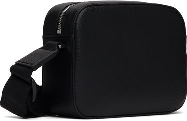 Taška cez rameno BOSS BOSS Pebble-Grained Messenger Bag Čierna | 50537303, 2