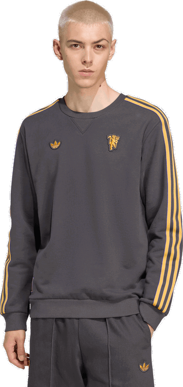 Mikina adidas Originals Manchester United Icon Sweatshirt Šedá | jn2824, 4