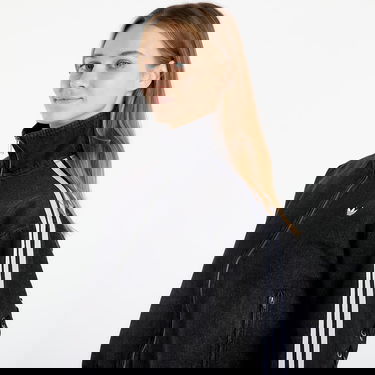 Bunda adidas Originals Three-Stripes Cropped Denim Full-Zip Jacket Čierna | KS1394, 1