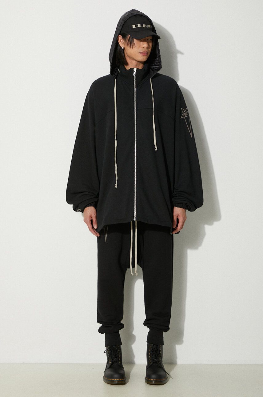Mikina Rick Owens Rick Owens x Champion Jumbo Windbreaker Hoodie Čierna | CM01D0467, 1
