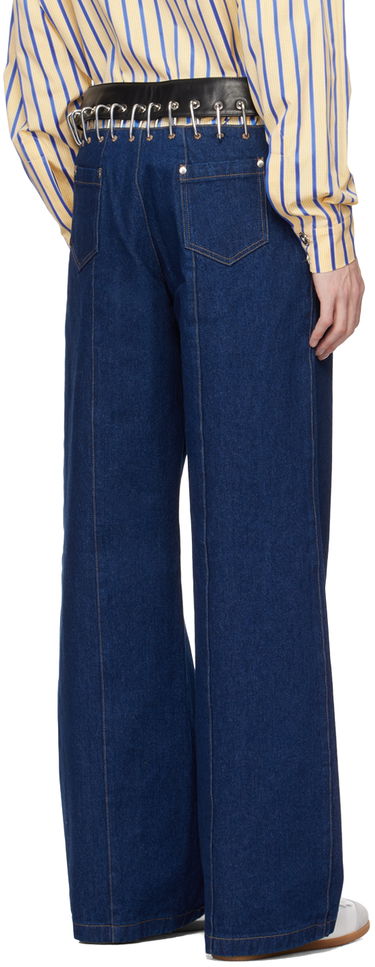 Džínsy Chopova Lowena Exclusive Blue Wide Leg Jeans Navy | 8206M, 2