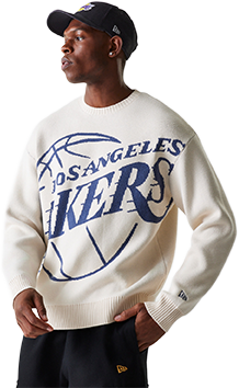 Sveter New Era NBA Knit Los Angeles Lakers Sweater Béžová | 60684350-270, 0