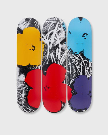 Home decor The Skateroom Andy Warhol Flowers Decks- Grey/Red 3-Pack Rôznofarebný | 5407006111436, 0