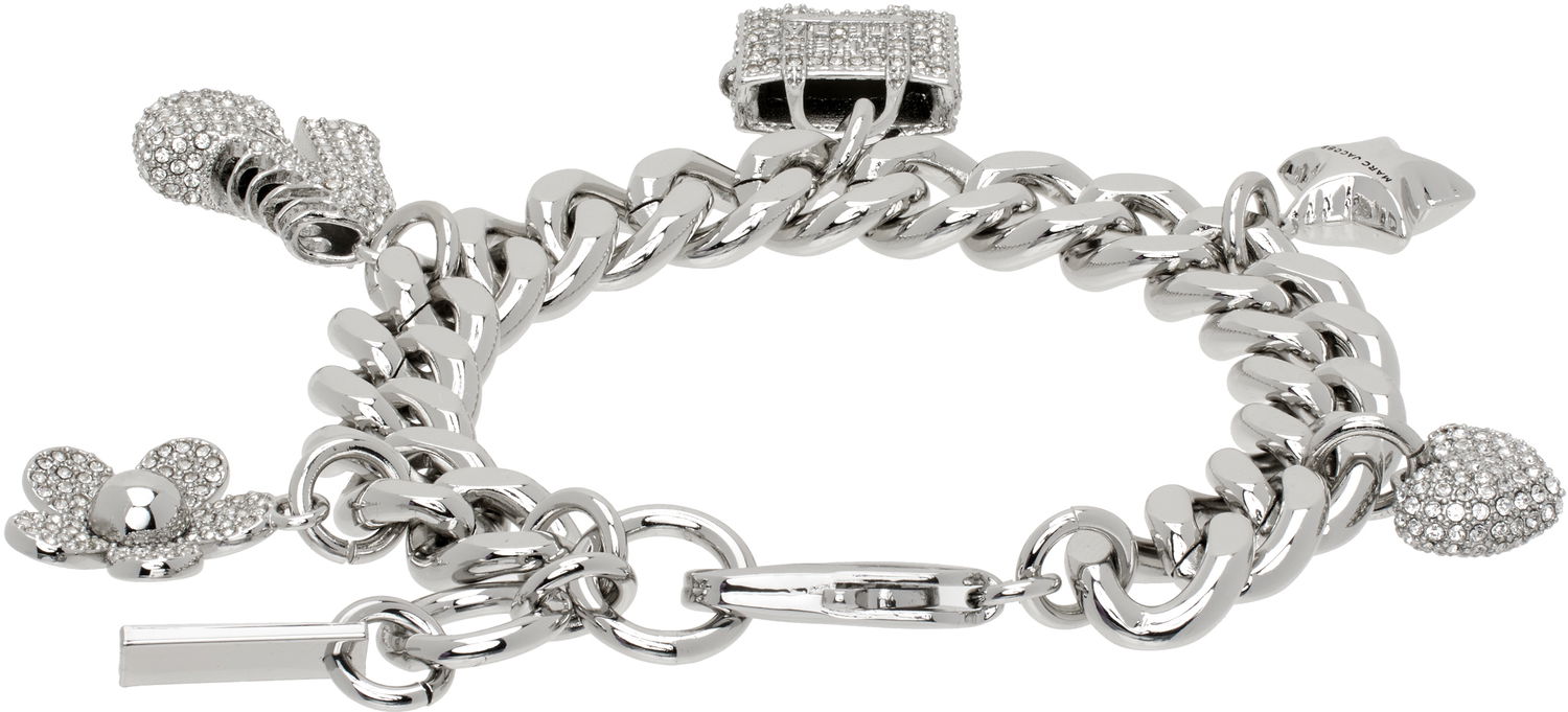 Náramok Marc Jacobs Marc Jacobs The Pave Mini Icon Charm Bracelet Metalická | 2R3JBR001J81, 1