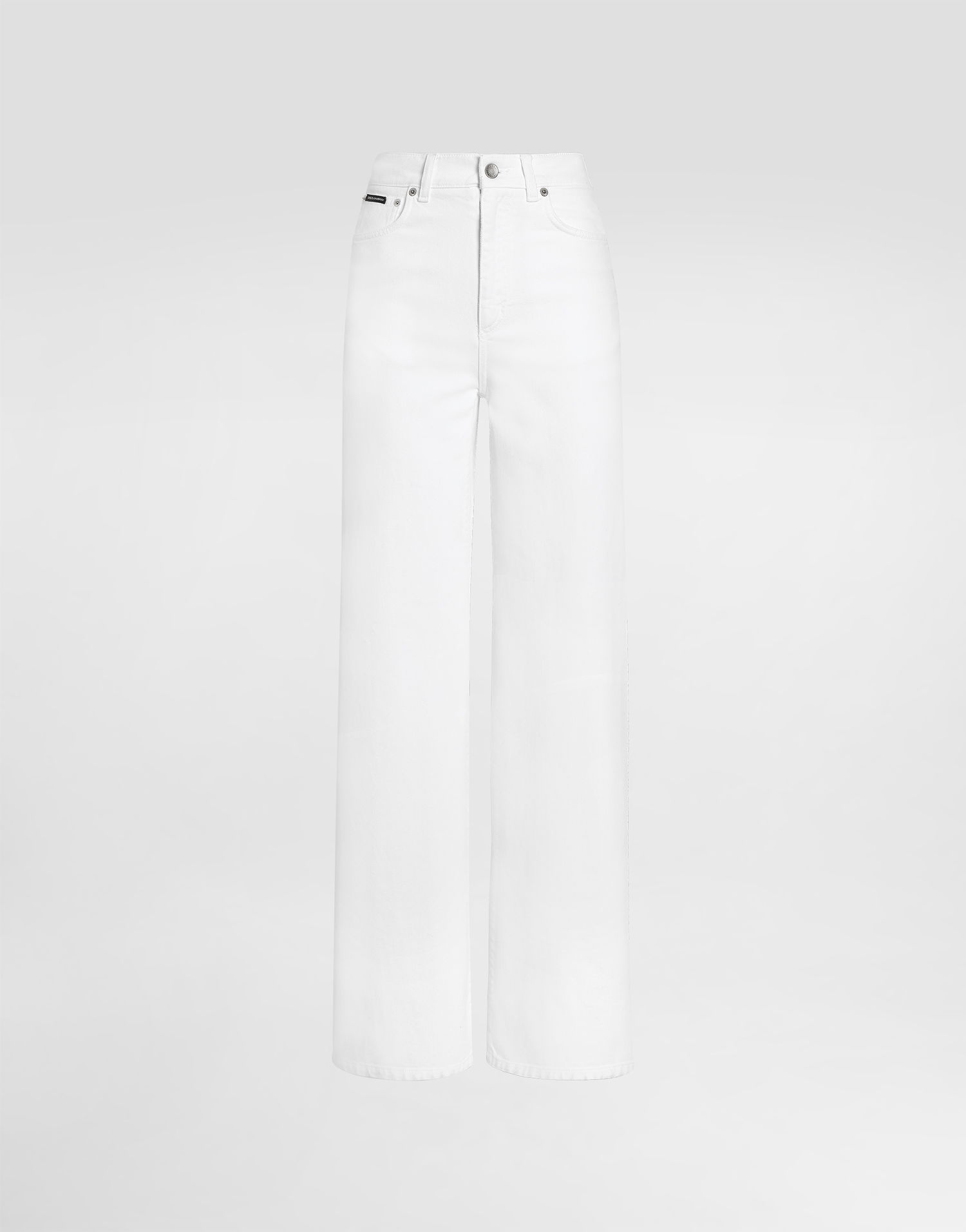 Džínsy Dolce & Gabbana Dolce & Gabbana Five-Pocket Wide-Leg Jeans Biela | FTDDGDG8NV8S9001, 0