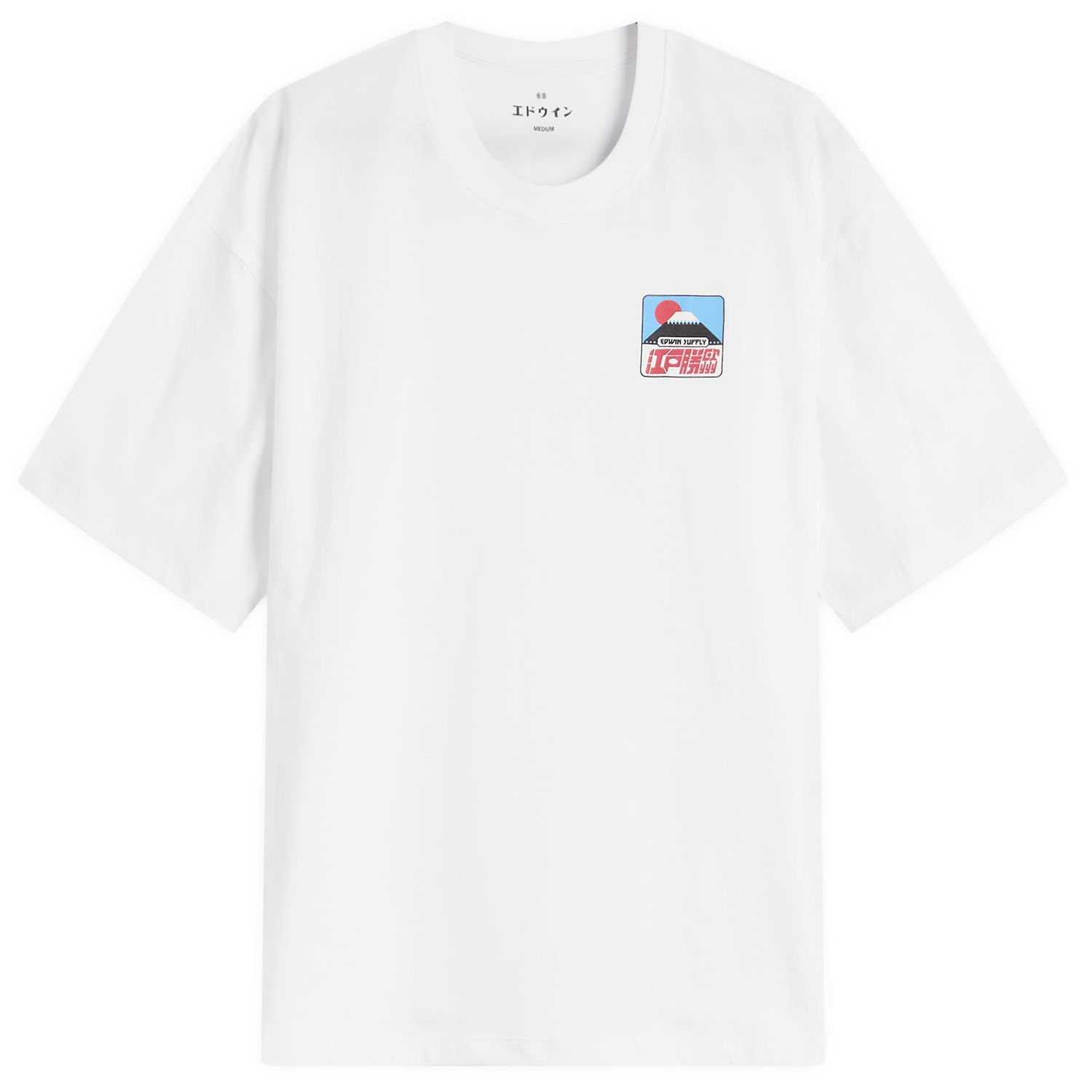 Tričko EDWIN Edwin Sunset On Fuji San Graphic T-Shirt, Large Biela | I035001-0200, 1