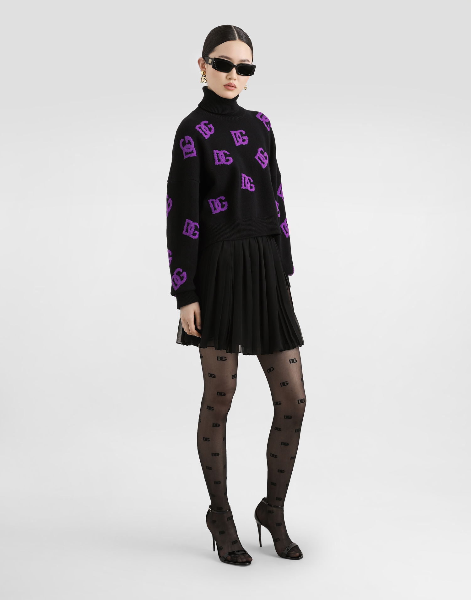 Sveter Dolce & Gabbana Dolce & Gabbana Wool DG Monogram Turtleneck Pullover Rôznofarebný | FXW04TJCVYXN9867, 1