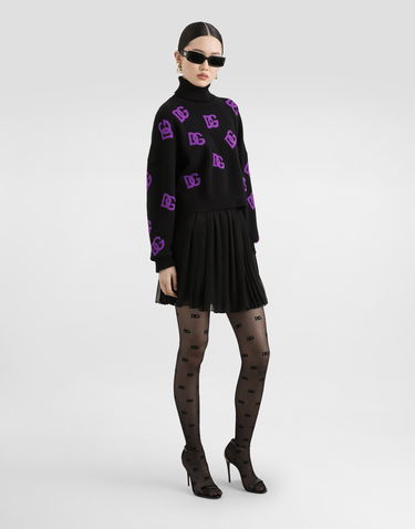 Sveter Dolce & Gabbana Dolce & Gabbana Wool DG Monogram Turtleneck Pullover Rôznofarebný | FXW04TJCVYXN9867, 1