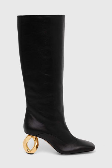Tenisky a topánky JW Anderson Chain Heel Knee High Boots Čierna | ANW43020A.999, 1
