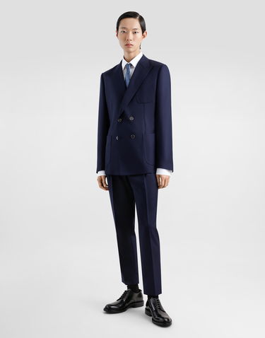 Bunda Dolce & Gabbana Dolce & Gabbana Double-breasted Linen Jacket Navy | G2NZ2TFM2GUB0665, 1