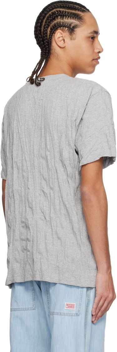 Tričko Bottega Veneta Bottega Veneta Crushed Cotton Printed Jersey T-Shirt Šedá | 833132V5K501367, 2
