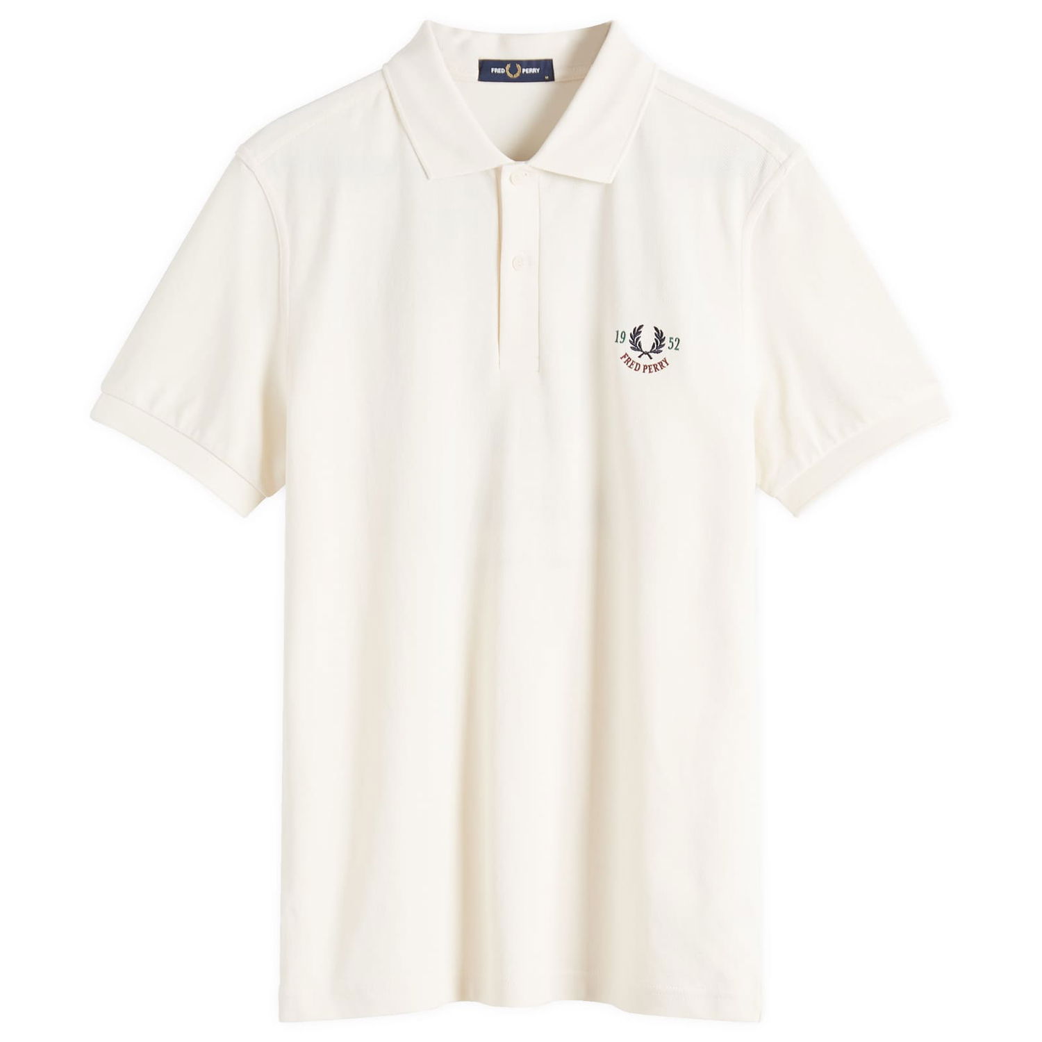 Polo tričko Fred Perry Fred Perry Clubhouse Embroidered Polo Shirt Biela | M9834-560, 0