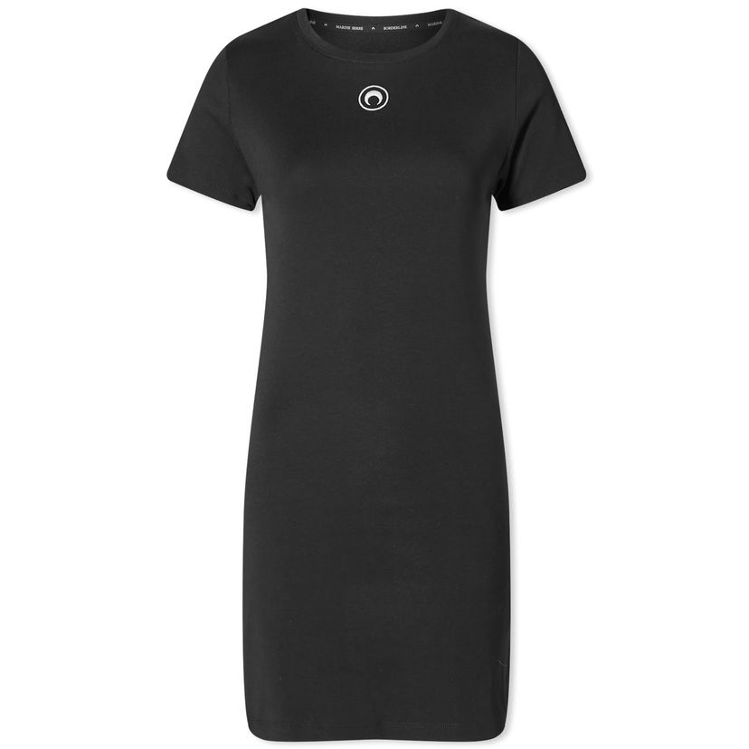 Šaty Marine Serre Organic Cotton Rib Dress Čierna | WDR248-BK99