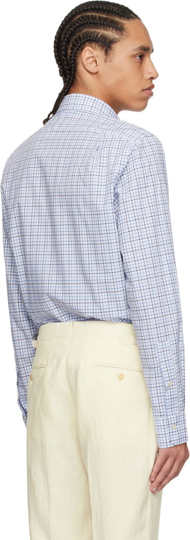 Košeľa Polo by Ralph Lauren Ralph Lauren Classic Fit Tattersall Stretch Shirt Modrá | 710966423001, 2