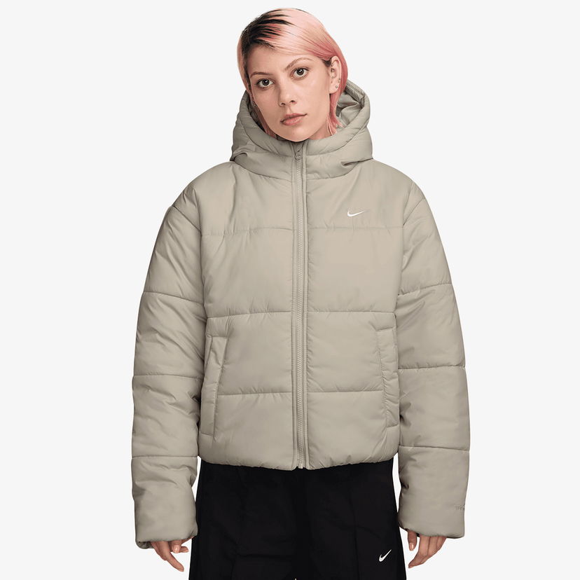 Prešívaná bunda Nike Sportswear Classic Therma-Fit Synthetic Fill Hooded Puffer Jacket Béžová | FZ5899-072