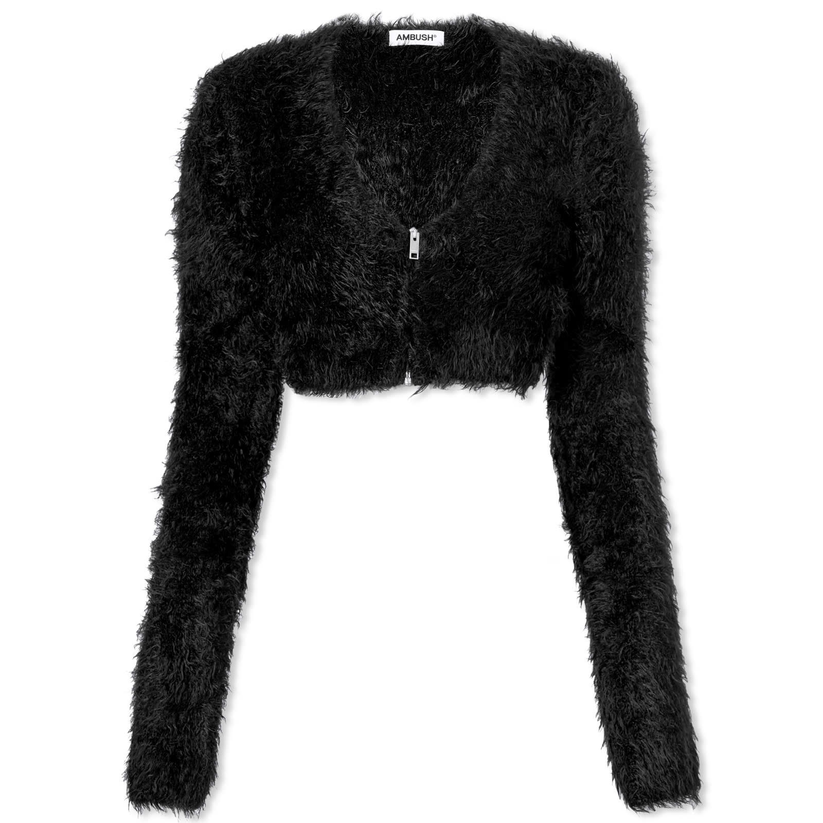 Faux Fur Knitted Cardigan