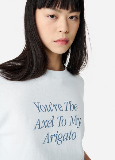 Crop Top AXEL ARIGATO Printed Cropped T-Shirt Modrá | A3010001, 5
