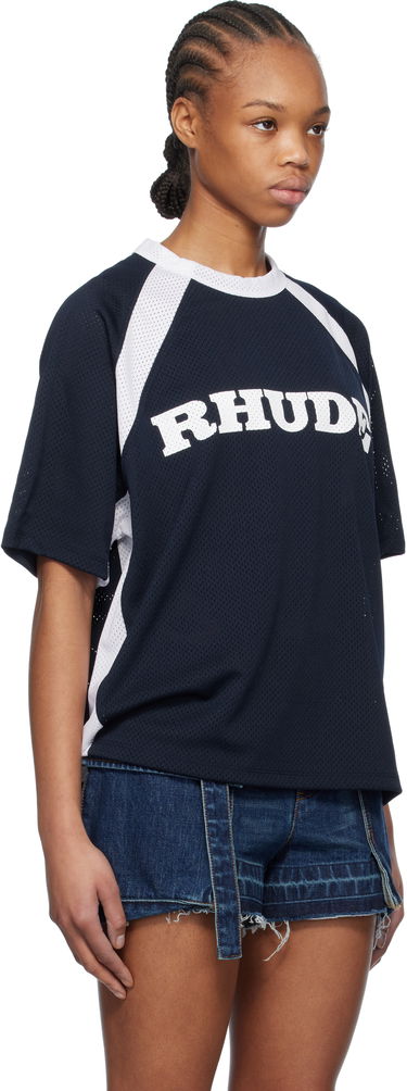 Tričko Rhude Rhude Racing Logo Mesh T-Shirt Navy | RHPS25TT20012, 4