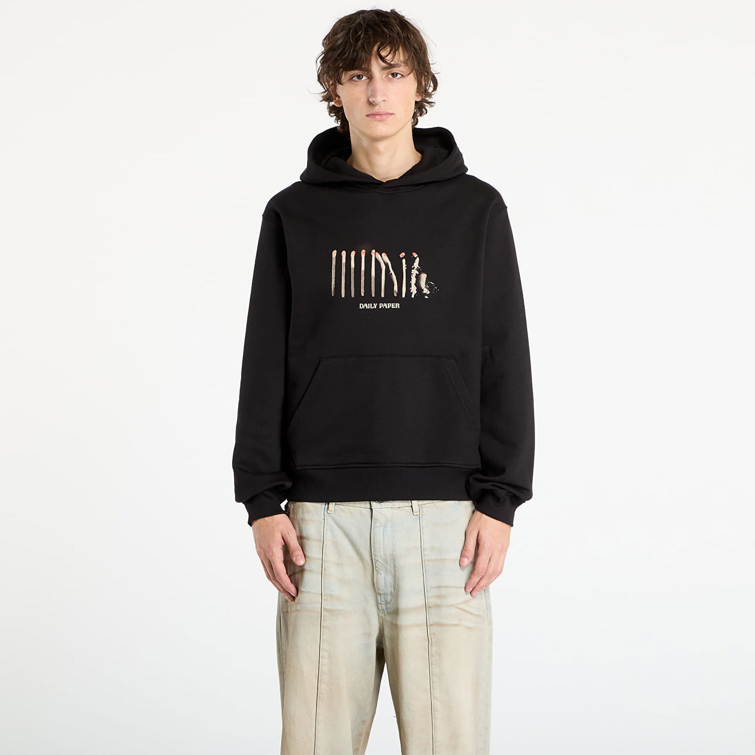 Mikina DAILY PAPER Daily Paper Light Cycle Hoodie Čierna | 2521100, 0