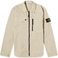 Bunda Stone Island Supima Cotton Twill Stretch-TC Zip Shirt Jacket Béžová | 801510210-V0095, 1