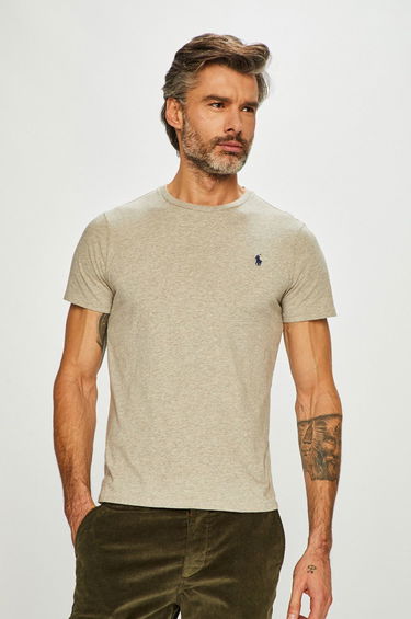 Tričko Polo by Ralph Lauren Custom Fit Tee Šedá | 710680785002, 0