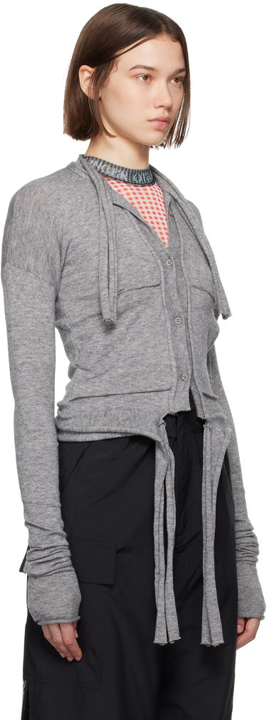 Sveter Ottolinger Ottolinger Strappy Knit Cardigan Šedá | 2204020311, 1