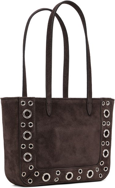 Tote bag Valentino Mini Nellcôte Beaded Floral Studded Woven Tote Metalická | 7W2B0R89YDT, 2