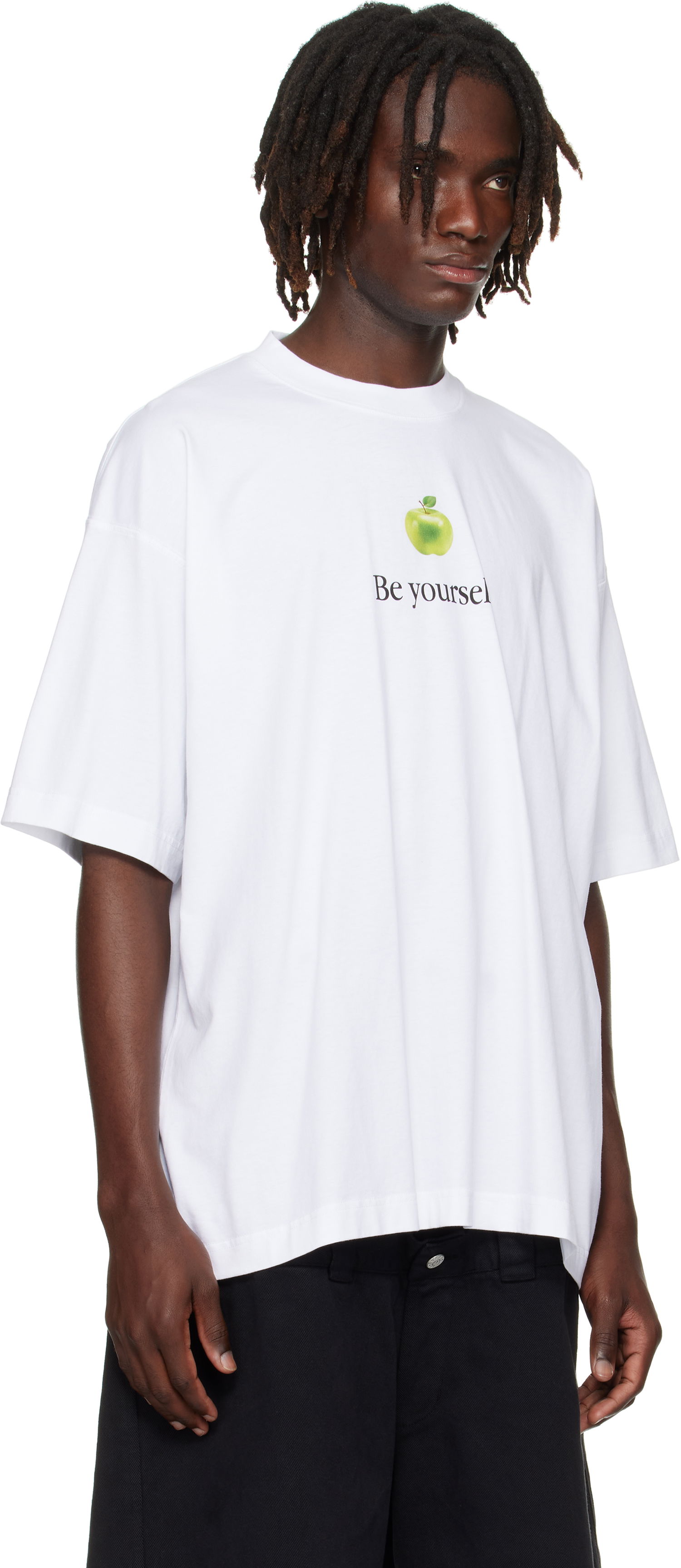 Tričko VETEMENTS Vetements 'Be Yourself' Oversized T-Shirt Biela | UH76TR350W, 1