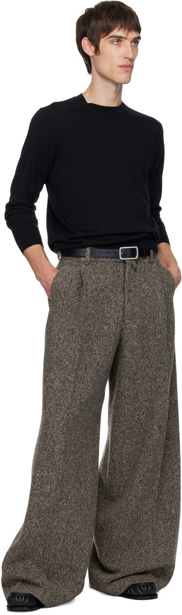 Sveter Dries Van Noten Dries Van Noten Merino Wool Crewneck Sweater Čierna | 252-021244-2700, 3