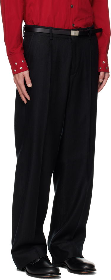 Nohavice OUR LEGACY OUR LEGACY Borrowed Pinstripe Trousers Čierna | M4254BC, 1