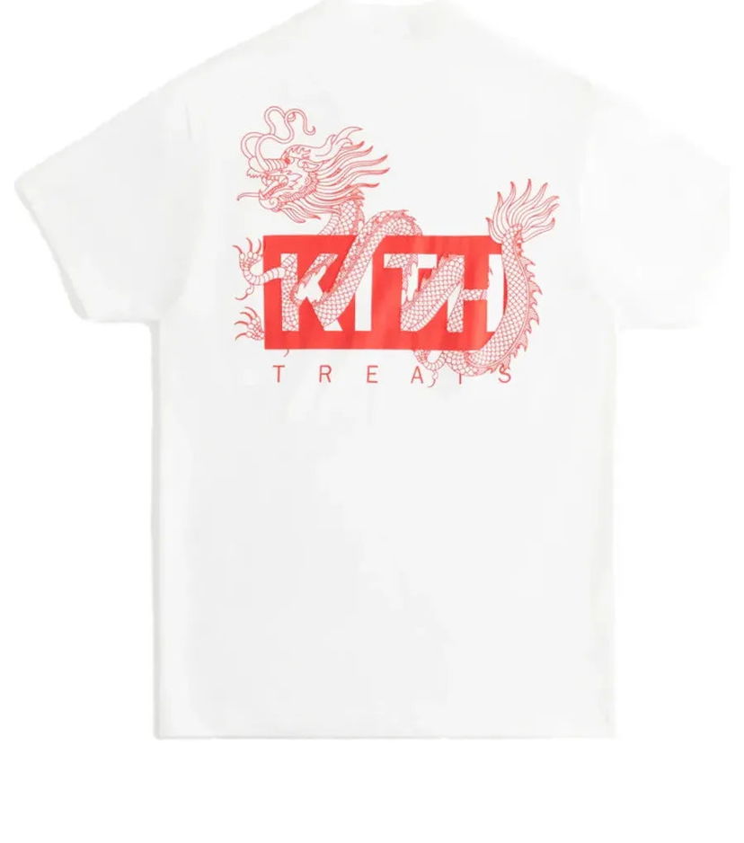 Tričko KITH Dragon Pocket T-Shirt Biela | KHT030116-101